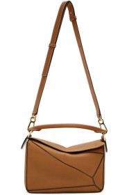 Loewe - Sac brun clair Small Puzzle