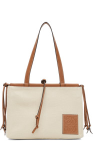 Loewe - Off-White Canvas Small Cushion Tote