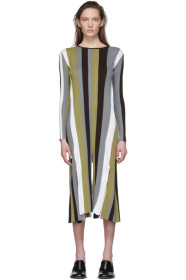 Loewe - Multicolor Striped Rib Knit Dress