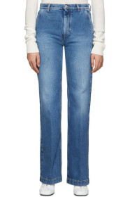Loewe - Blue Flared Stonewashed Jeans