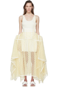 Loewe - Yellow Lace Basque Skirt