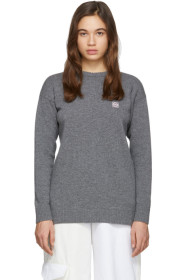 Loewe - Grey Wool Anagram Sweater