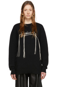 Loewe - Black Knit Stitch Sweater