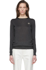 Loewe - Grey Cashmere Anagram Sweater