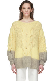 Loewe - Yellow & Grey Oversize Sweater