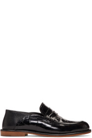 Loewe - Black Croc Slip-On Loafers