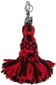 Loewe - Red & Black William De Morgan Edition Tassel Dragon Charm Keychain