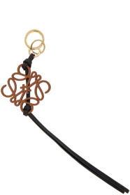 Loewe - Brown & Black Anagram Keychain