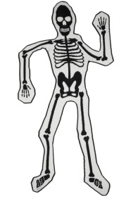 Loewe - Black & White Knit Cashmere Skeleton Scarf