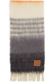 Loewe - Orange & Grey Mohair Scarf