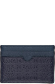 Loewe - Navy Linen Card Holder