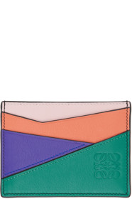 Loewe - Green & Pink Puzzle Card Holder