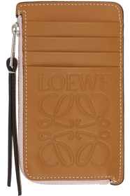 Loewe - Tan & Pink Coin Card Holder