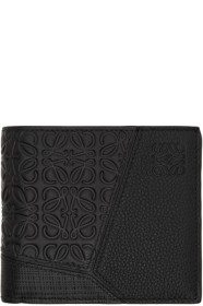 Loewe - Portefeuille à deux volets noir Puzzle