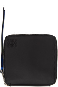 Loewe - Portefeuille à deux volets et glissière noir Rainbow Square