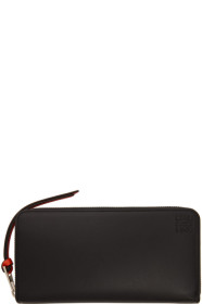 Loewe - Portefeuille à glissière noir Rainbow