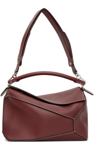 Loewe - Burgundy Large Puzzle Bag