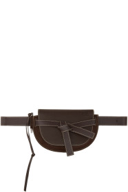 Loewe - Sac-ceinture brun Large Gate