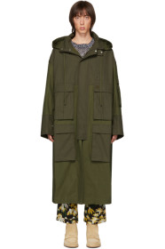 Loewe - Khaki Patch Pocket Coat