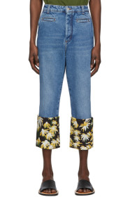 Loewe - Blue Daisy Fisherman Jeans