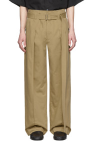 Loewe - Beige Belted Trousers