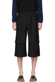 Loewe - Navy Wool Cargo Short Trousers