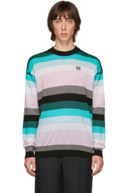 Loewe - Blue Stripe Anagram Sweater