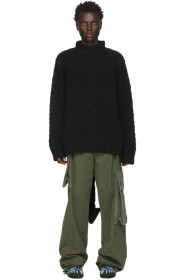 Loewe - William De Morgan コレクション ブラック ドラゴン テール タートルネック