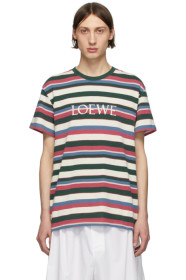 Loewe - マルチカラー ストライプ T シャツ