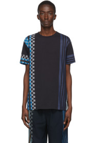 Loewe - Navy Stripe Anagram T-Shirt