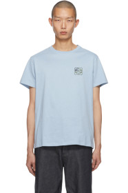 Loewe - ブルー エンブロイダリー アナグラム T シャツ