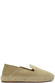 Loewe - Grey Suede Slipper Espadrilles