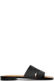 Loewe - Black Leather Anagram Mules
