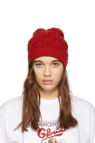 Fendi - Red 'Forever Fendi' Beanie