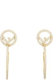 Fendi - Gold 'F is Fendi' Earrings