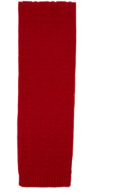 Fendi - Red Mohair 'Forever Fendi' Scarf