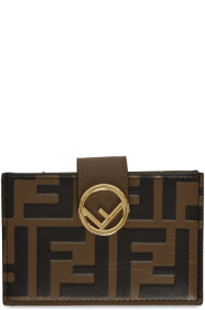 Fendi - Brown 'Forever Fendi' 'F is Fendi' Card Holder