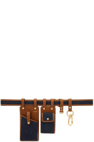 Fendi - Indigo Denim Multi Pockets Belt Bag
