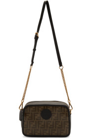 Fendi - Sac caméra brun et noir 'Forever Fendi'