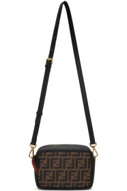 Fendi - Brown & Black Mini 'Forever Fendi' Camera Bag