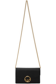 Fendi - Black 'F is Fendi' Chain Wallet Bag