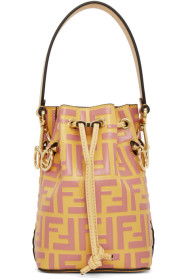 Fendi - Sac embossé rose Mini Mon Trésor