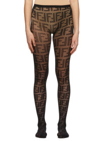 Fendi - Collant noir 'Forever Fendi'