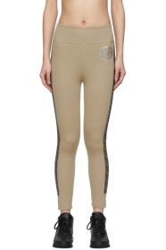 Fendi - Tan 'Forever Fendi' Leggings