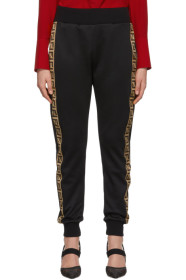 Fendi - Black 'Forever Fendi' Ribbon Lounge Pants