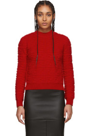 Fendi - Red 'Forever Fendi' Embossed Sweater