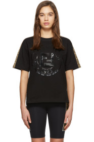 Fendi - ブラック Forever Fendi ローマン T シャツ