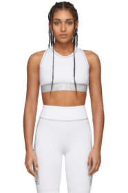 Fendi - White 'Forever Fendi' Elastic Band Sports Bra