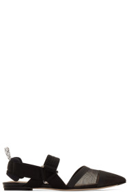 Fendi - Ballerines noires Colibrì Slingback