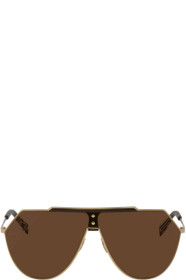 Fendi - Gold 'Forever Fendi' Shield Sunglasses